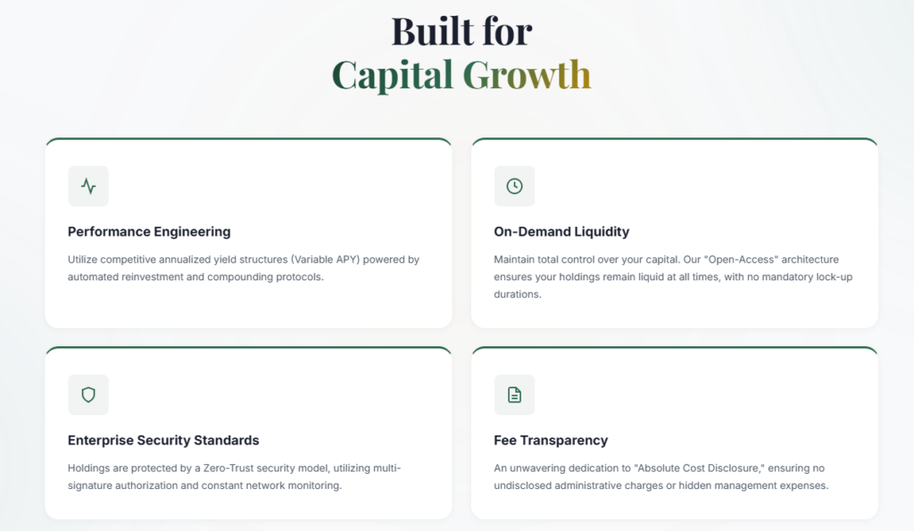 Vellion Group's capital settlement and withdrawal information